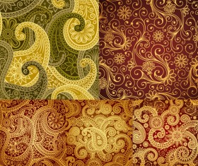 Antique decorative pattern background vector