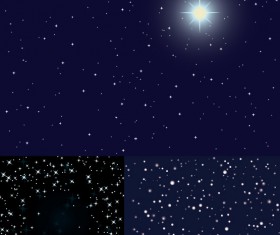 The starry background vector