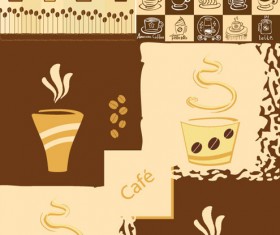 Cute coffee style Vector graphic