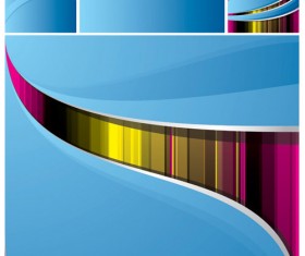 Abstract colored line backgrounds vector graphic