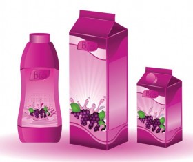 Grape juice beverage Vector