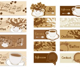 Coffee banner art vector