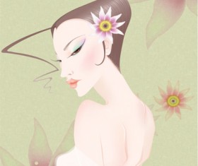 Sexy girl vector set