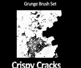Crispy Cracks Grunge Brush Set Photoshop Brushes