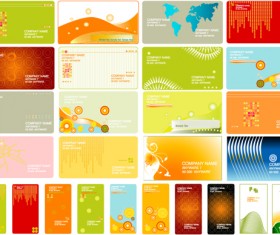 Commonly used business card templates vector graphics