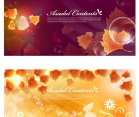 Orange leaf background design vector