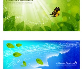 Green butterfly background vector