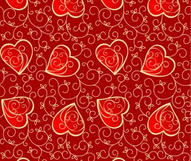 Heart Decorative pattern background vector Graphic