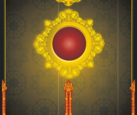 Ornate border background vector Graphic