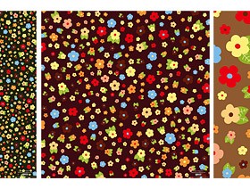 flower leaves background vecotr