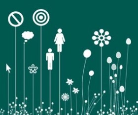 Set of vector stalks Photoshop Brushes