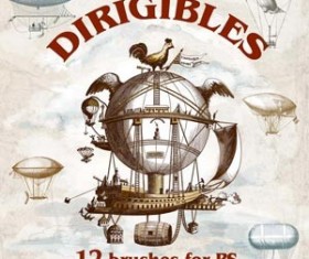 Dirigibles Photoshop Brushes