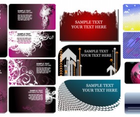 card background templates vector art