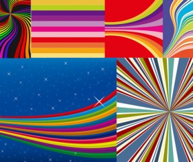 stylish decorative pattern background vector set