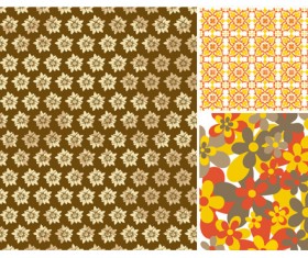commonly used Decorative pattern flower background vector graphic