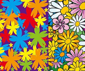 Lovely flowers vector backgorunds