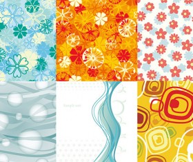 Abstract with floral background vector material