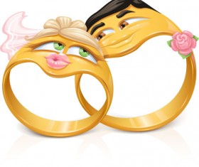 Funny Cartoon style Ring vector