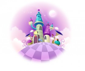 lovely cartoon scene set 05 vector