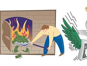 Money related illustrations vector Graphic