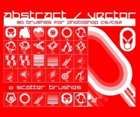 Abstract Set of vector 2 Photoshop Brushes