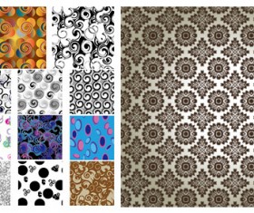Antique Decorative pattern background vector material