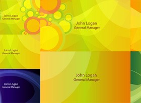 Abstract colored card background vector material