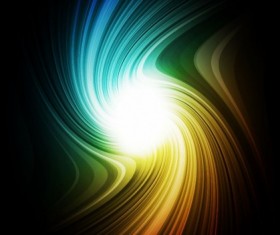 Vector Rainbow Swirl art Background
