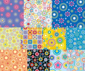 Flowers seamless background vector