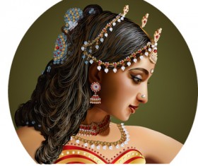 beauty of India vector