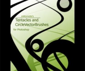 Tentacles and Circle Set of vector Photoshop Brushes