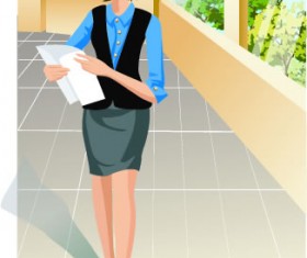 Stylish office people set 25 vector