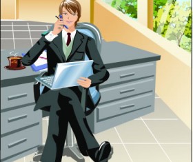 Stylish office people Set 26 vector