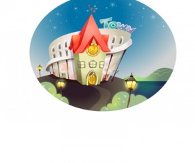 lovely cartoon scene set 23 vector