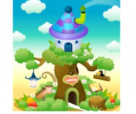 lovely cartoon scene set 32 vector