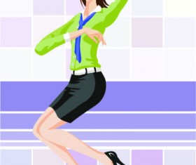 Stylish office people set 28 vector