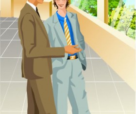 Stylish office people set 35 vector