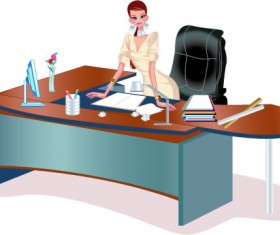 Stylish office people set 51 vector
