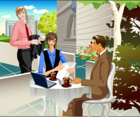 Stylish office people set 59 vector
