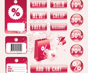 Discount tag design elements