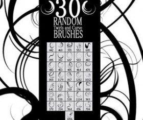 Twirls and Curves Brush Set Photoshop Brushes