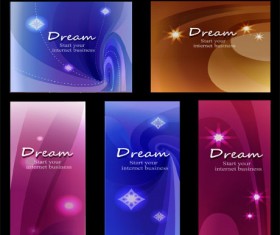 Abstract dreamlike patterns design elements