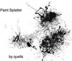 Paint splatter Photoshop Brushes