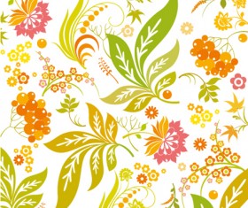 Colorful flowers background Vector