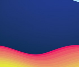 Colored wave background vector