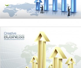 Business data arrow Poster vector graphics