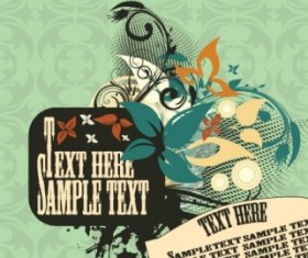 Vintage Floral design vector art