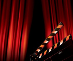 Movie poster background art vector