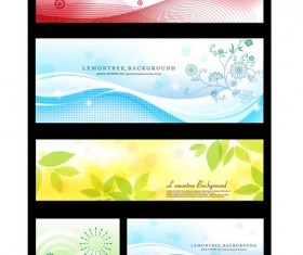 Fresh decorative pattern background design elements
