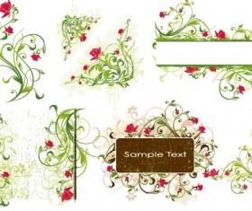 superior Flower background vector graphic